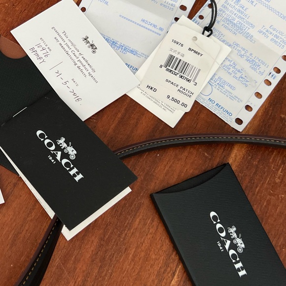 LIKE NEW WITH TAGS Coach NASA Rogue Bag blue leather - Picture 7 of 11